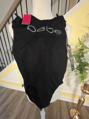 bebe Black Seamless Shaping Fashion Bodysuit Firm Control